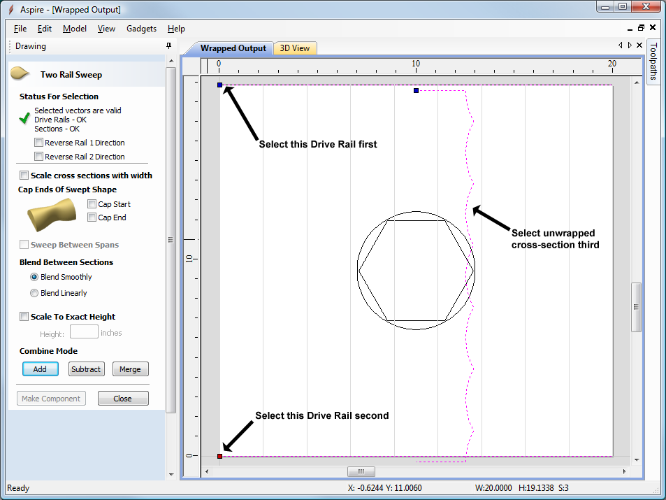 Draw Circle - VCarve Pro V9.0 User Manual